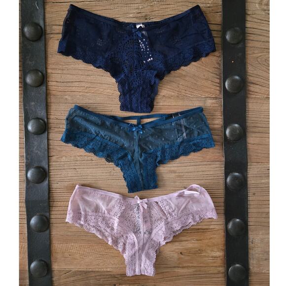 Victoria's Secret Very Sexy Cheeky Hipster Panty Bundle sz xSmall New - Picture 3 of 4